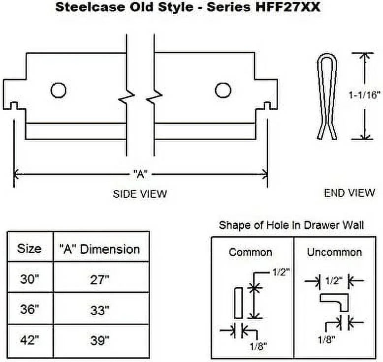 HYHBIBOOM Northland Steelcase Old Style Lateral File for 30" Steelcase Old Style Lateral File Cabinet (6-Pack)