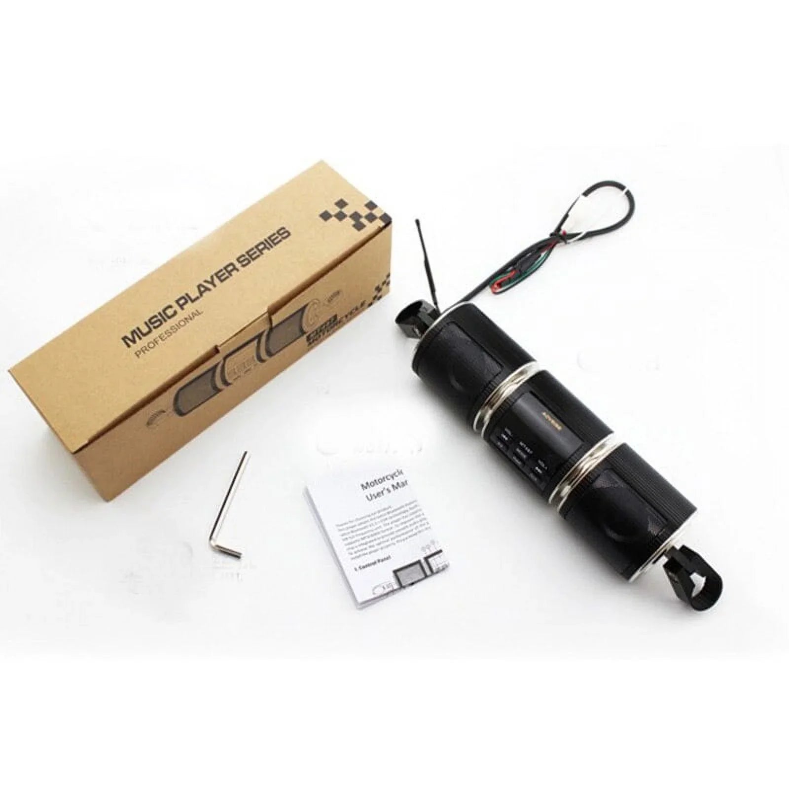Motorcycle Bluetooth V2.1+ EDR Audio Speaker Waterproof Durable Motorbike Stereo FM Radio USB TF Card MP3 Player