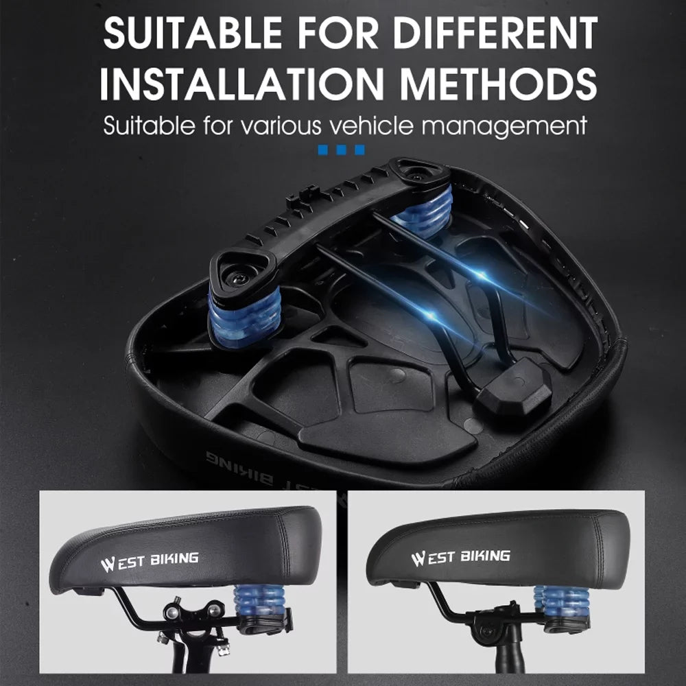 Aibecy Road Bike Cushion Widen Thicken Replacement Saddle Ergonomic Design Comfortable Shockproof for Long Distance Riding