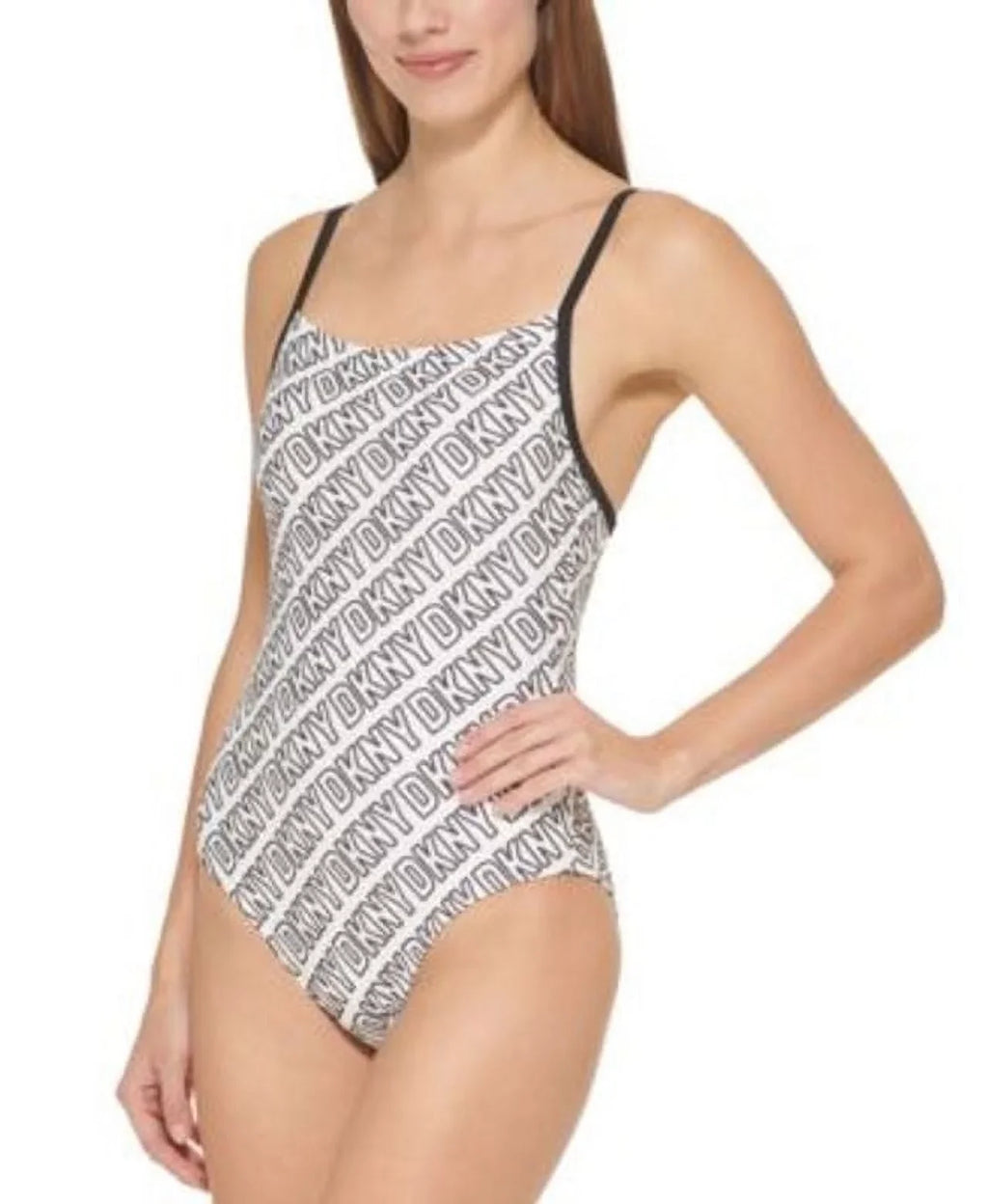Dkny Women's Logo-Print One-Piece Swimsuit Women's Swimsuit