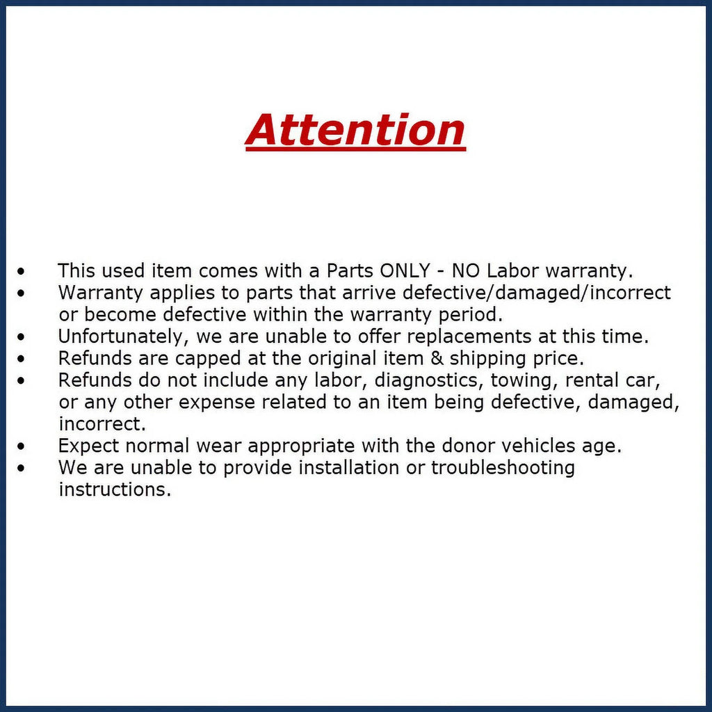 Pre-Owned 2008-2010 Saturn Vue Passenger RH Interior Visor w/ Mirror Illuminated Gray OEM (Good)