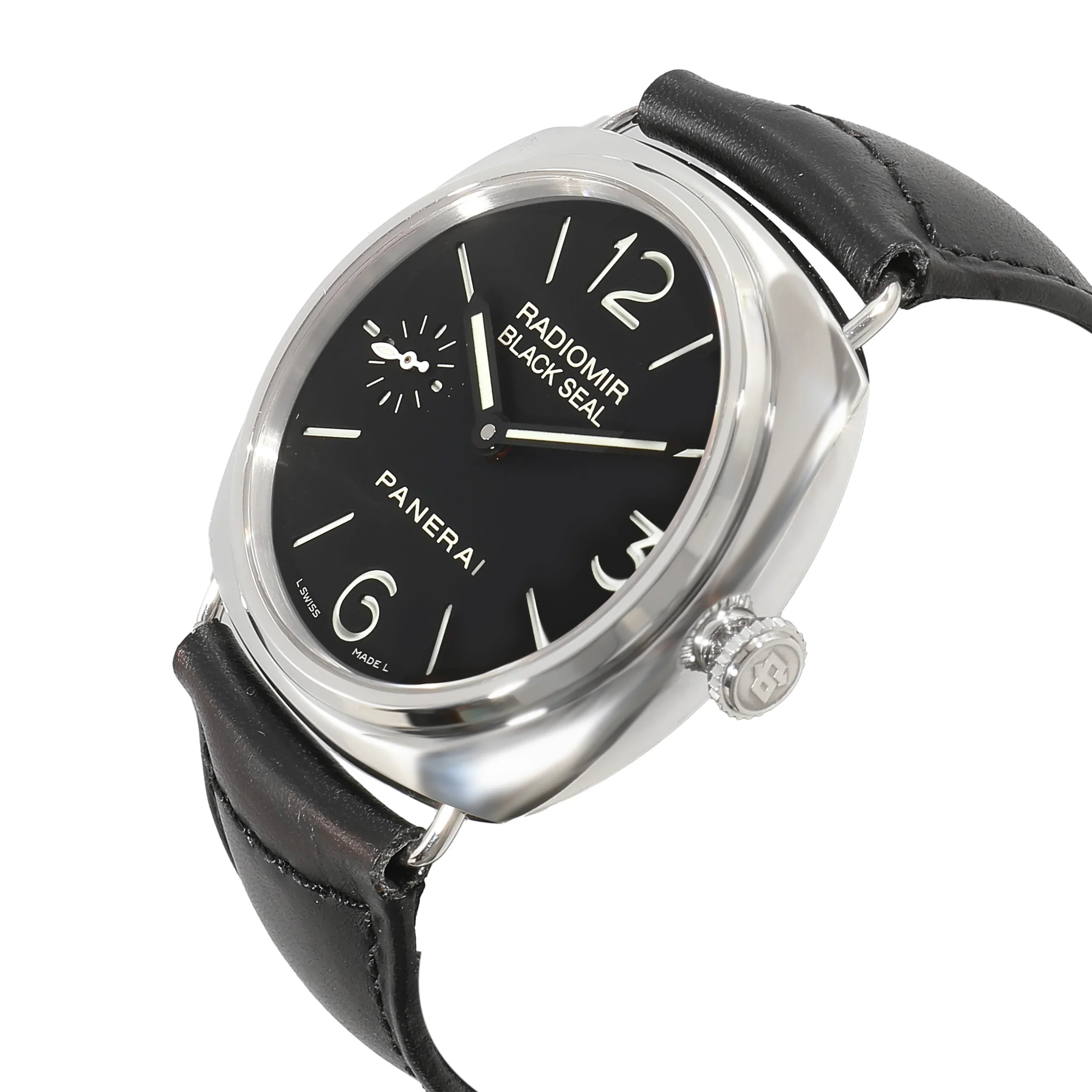 Panerai Radiomir Black Seal PAM00183 Men's Watch in Stainless Steel Pre-Owned