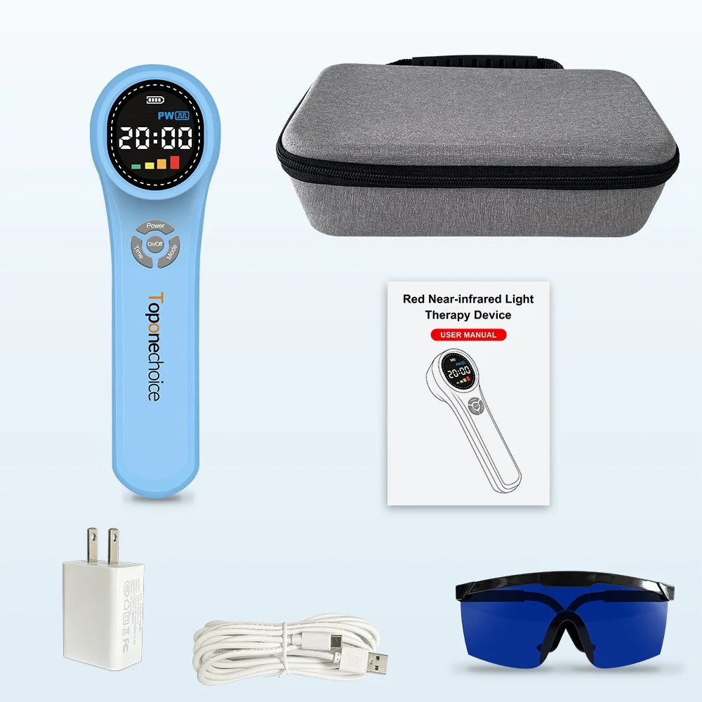 Toponechoice 980nm 660nm 810nm,Cold Laser Therapy Device,Light Therapy for Animals Pain Relief