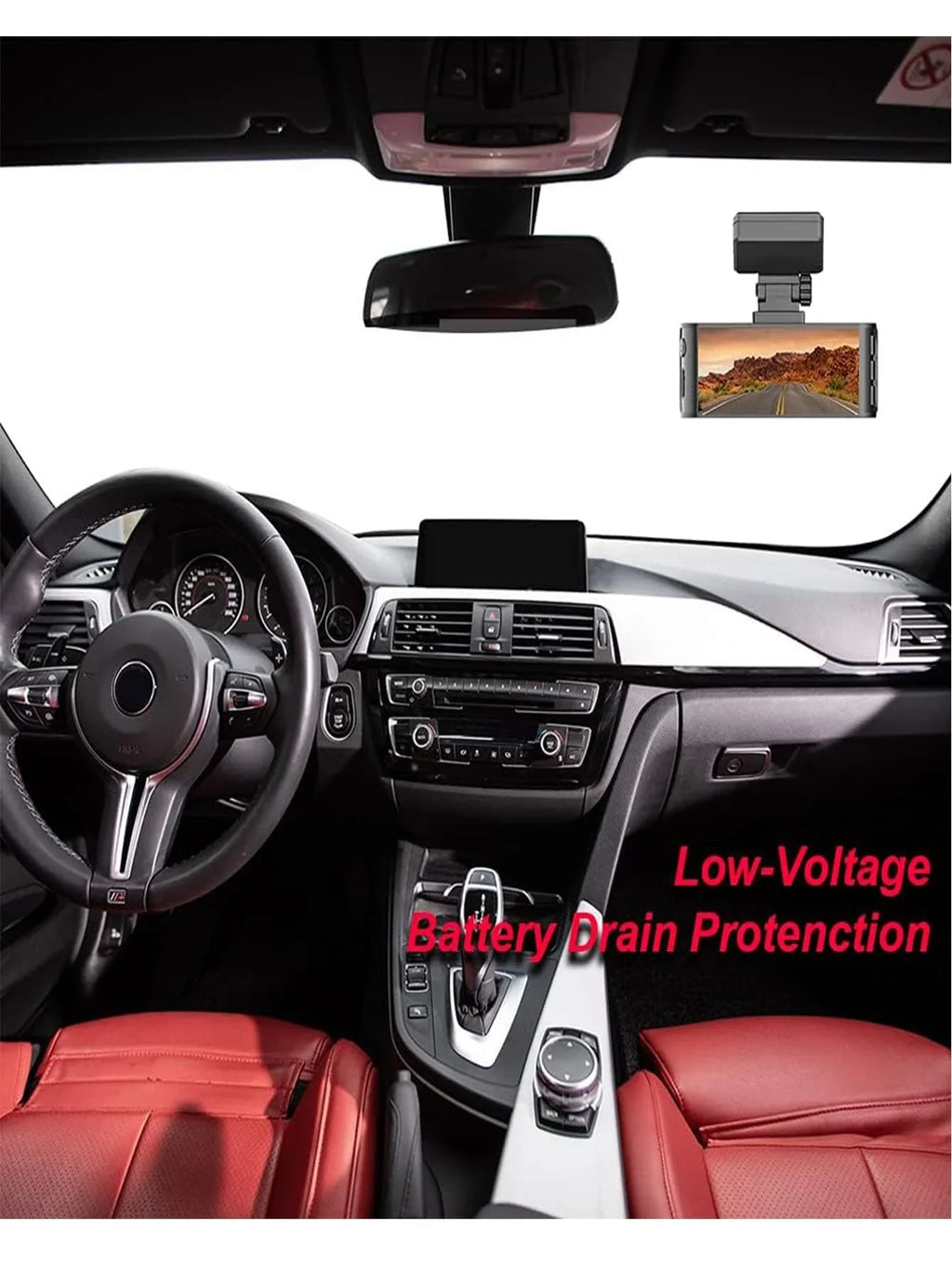 4K Dash Cam with Wi-Fi, GPS Front Camera, and Type-C Hardwire Kit