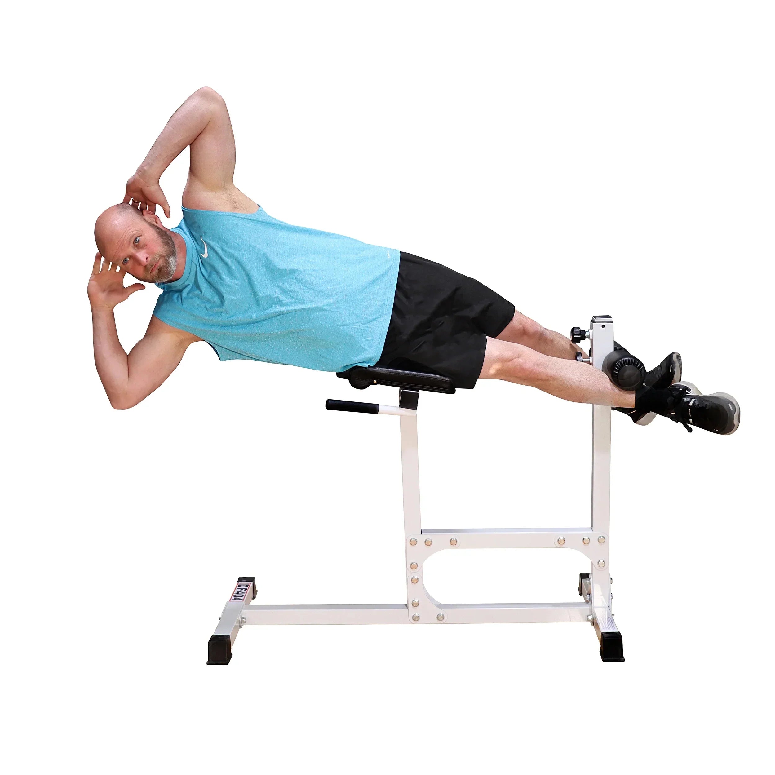 Adjustable Hyper Extension Bench with Maximum Weight of 400 lbs (DF404) by Deltech Fitness
