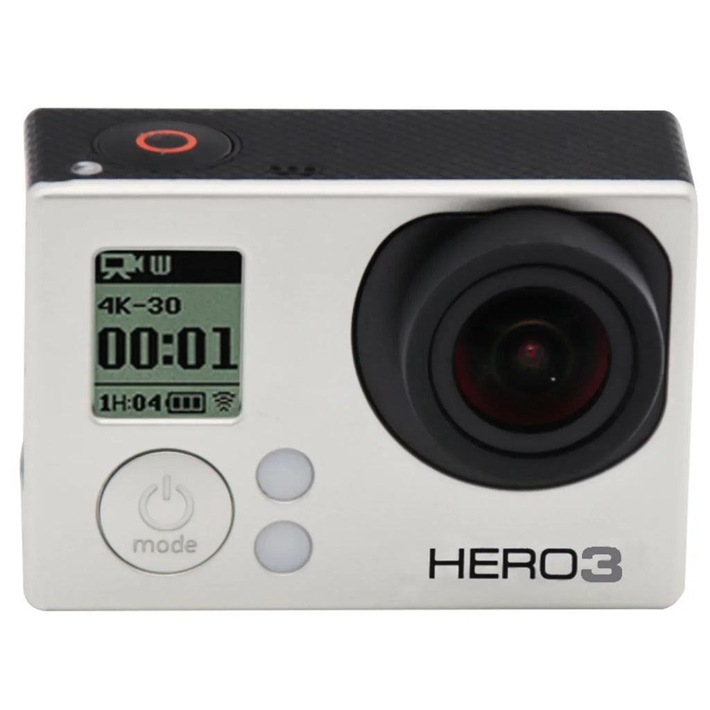 Restored GoPro HERO3 White Edition action camera 1080p 5.0 MP WiFi underwater up to 131.2 ft Camcorder + 35in1 Kits (Refurbished)