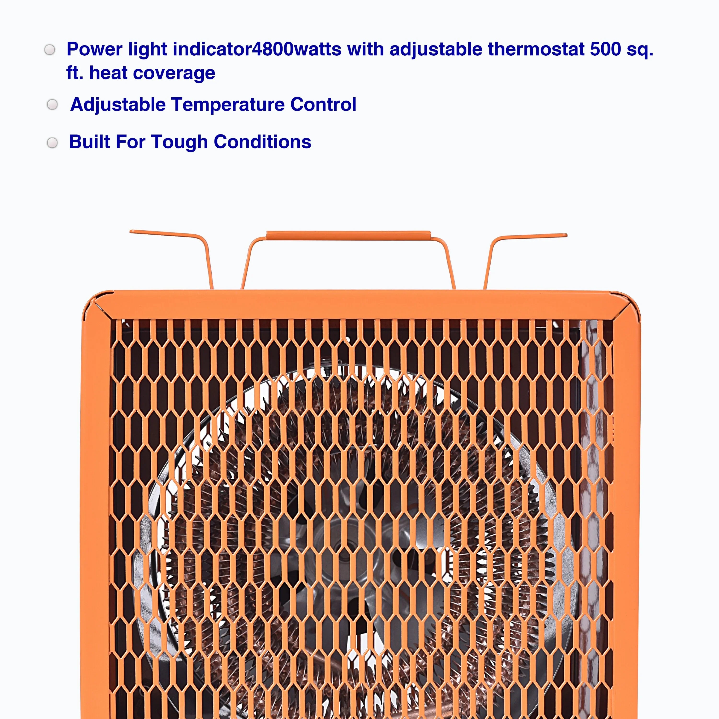 Aain Fan Forced Heater, the Plug NEMA#6-30R,Industrial 4800 Watt , 240 Volt/60 Hz,3 Phase
