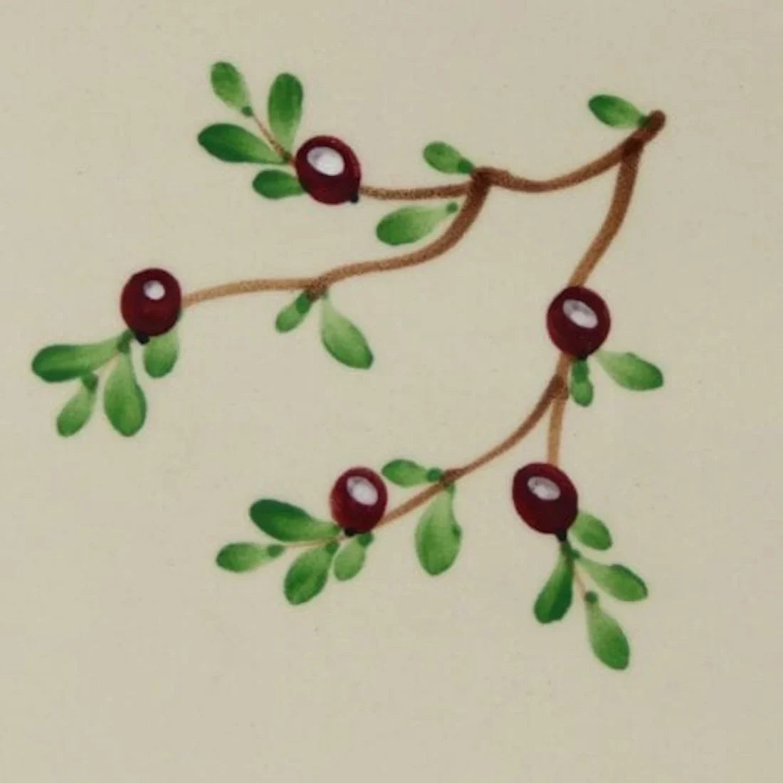 Cranberry 2pc Ceramic African Violet Pot - Self Watering, Hand Painted