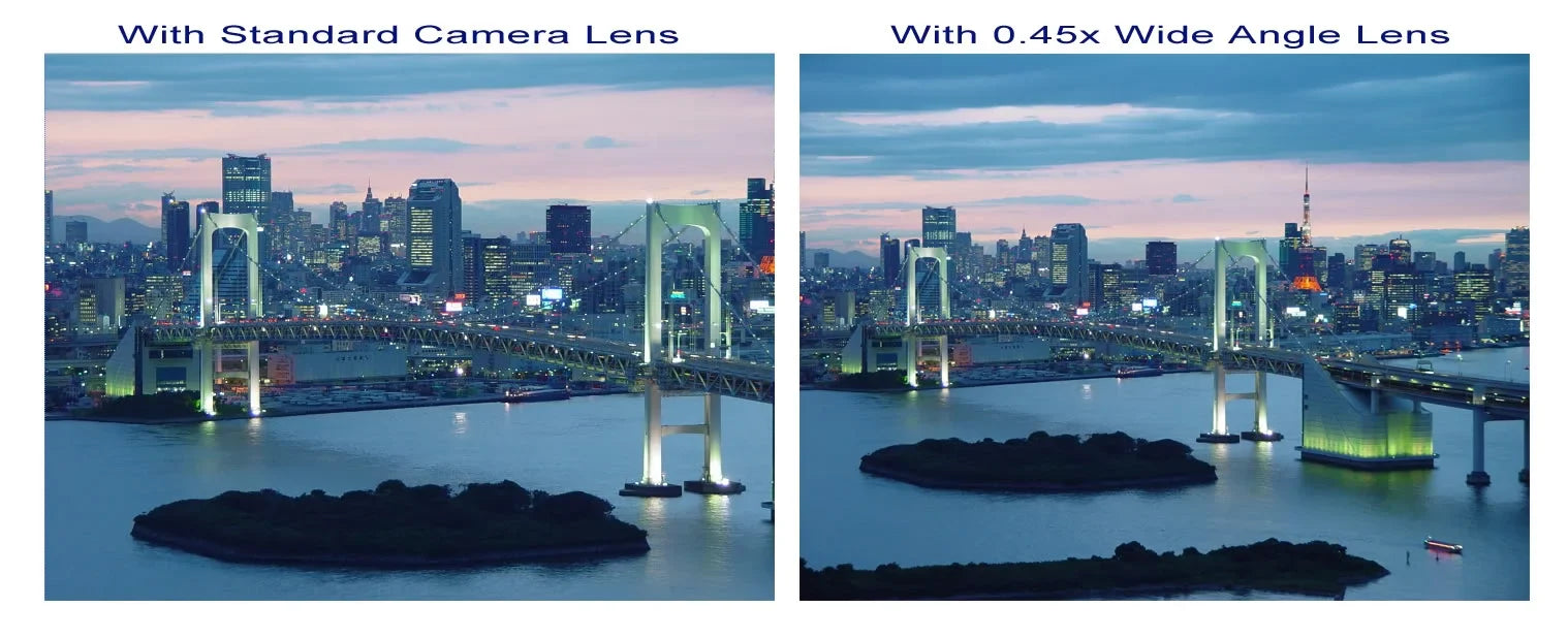 JVC PICSIO GC-FM1AUS 0.45x Wide Angle Lens (HD) Chrome Finish W/ Macro (Modification Style) Magnetic Type.