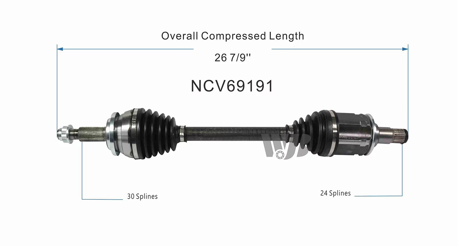 WJB Front Left CV Axle Shaft Assembly For 2022 2021 Toyota RAV4 w/Japan Built NCV69191