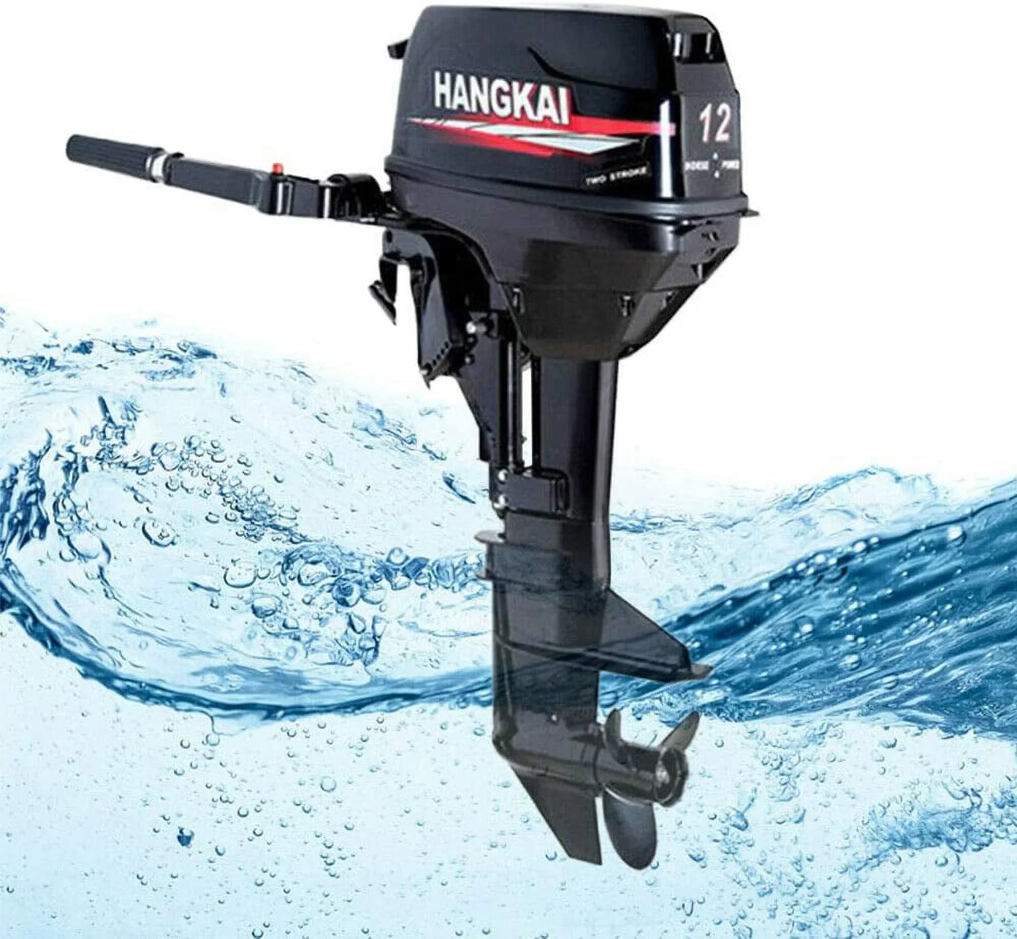 FETCOI 12 HP 2 Stroke Outboard Motor Fishing Watercraft Engine w/Water Cooling System