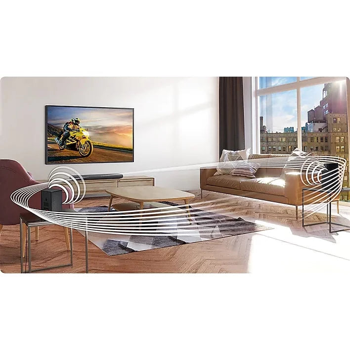 Samsung SWA-9100S Wireless Rear Speaker Kit 2.0ch SWA-9100S/ZA for Soundbar Surround Sound Home Theater Expansion Bundle with Deco Gear Pack of 3 Wall Mount Shelf Stands