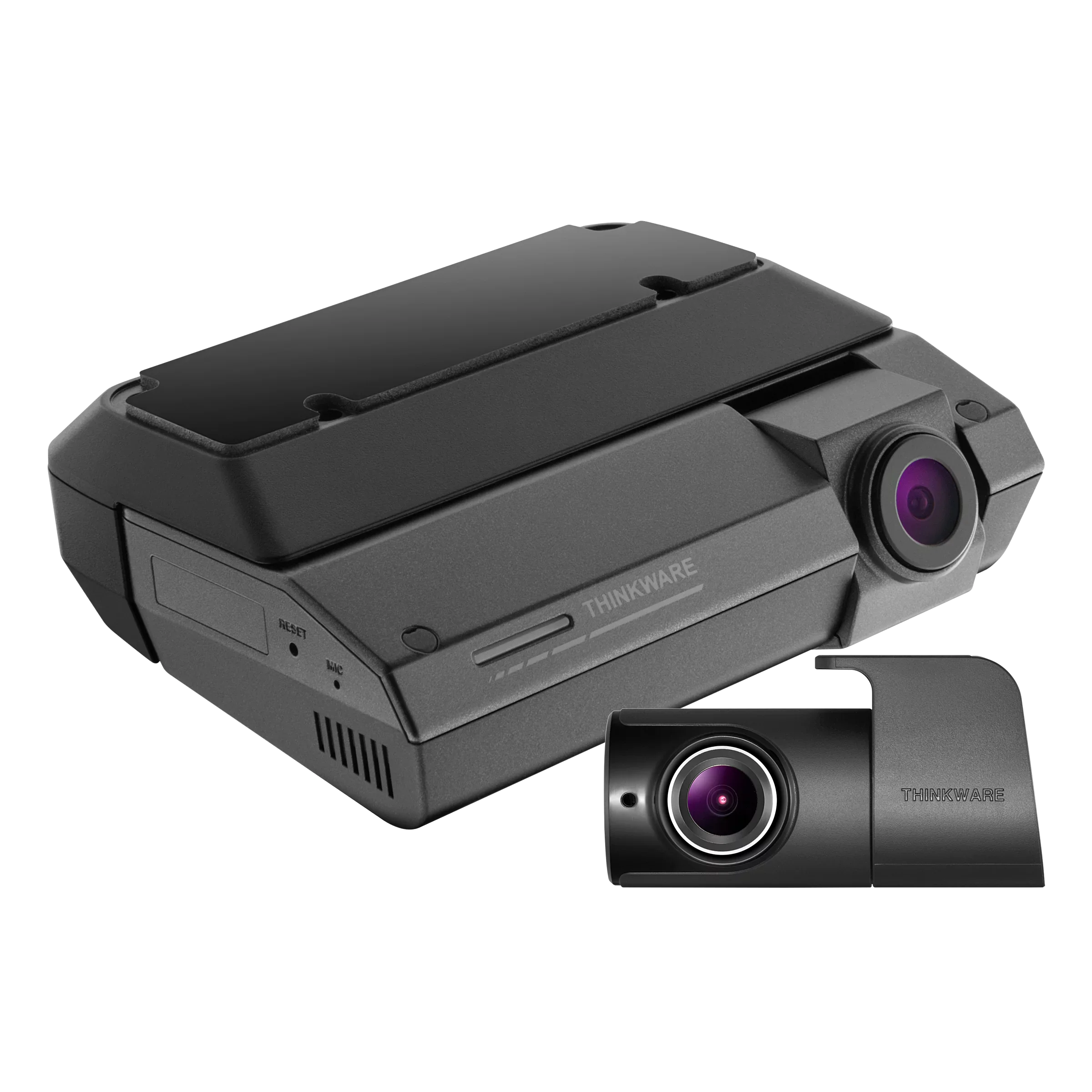 Thinkware F790 Dual Channel Dash Cam with Full HD 1080p, Front and Rear Cam, Dual Band WiFi, Built-in GPS, Parking Mode, Night Vision, Thinkware Plugin Mount and Ambarella Quad- CPU