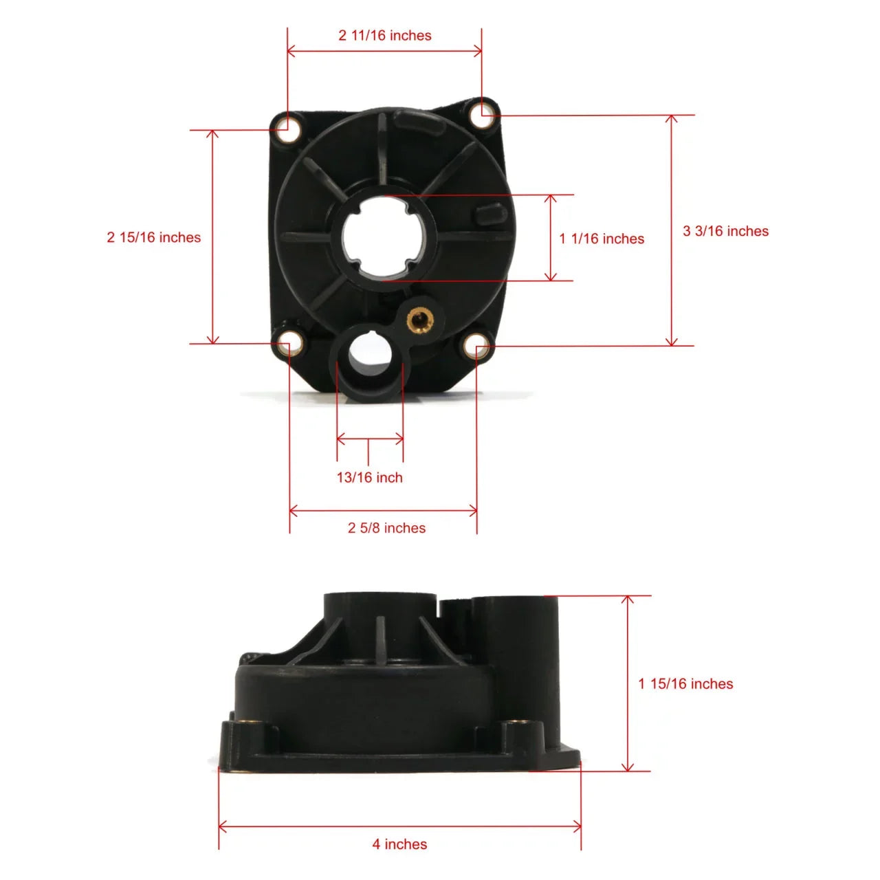 The ROP Shop | Water Pump Impeller Kit For 1982 Evinrude 70 HP E70ELCNB, E70TLCNB Outboard Vessel