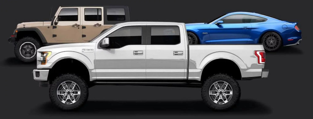 Carroll Shelby Wheels CS45 - 20 x 9 in. - 12mm Offset - Chrome Powder with Black Inserts Fits select: 2005-2020 FORD F150, 2021 FORD F150 SUPER CAB