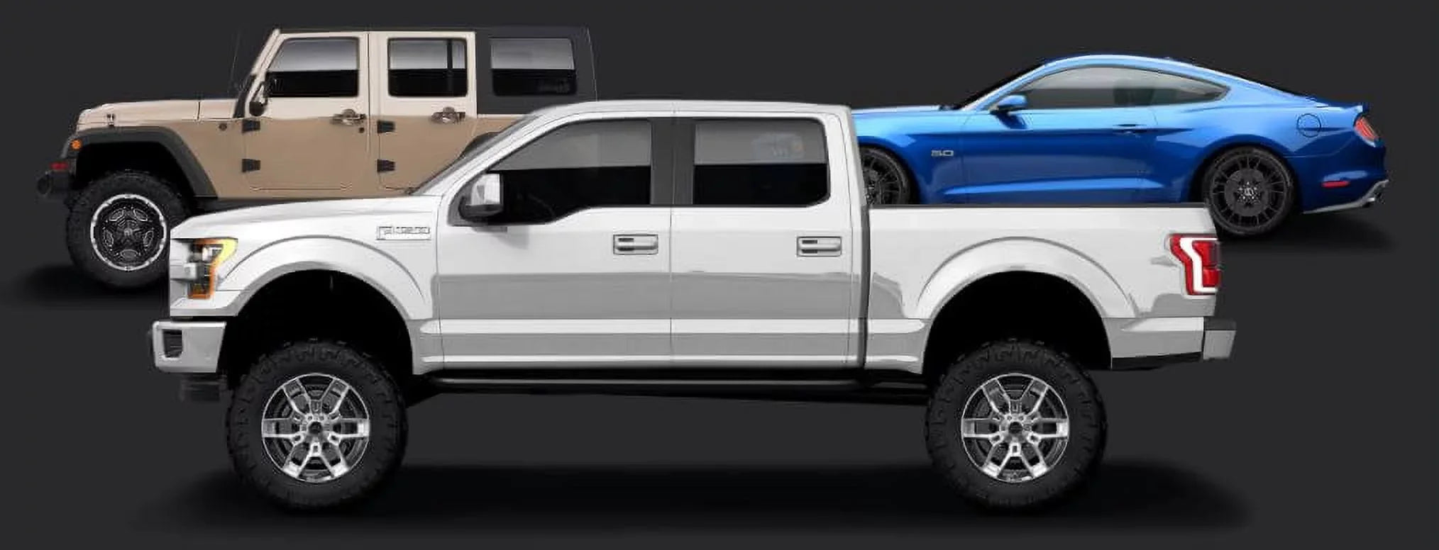 Carroll Shelby Wheels CS45 - 20 x 9 in. - 12mm Offset - Chrome Powder with Black Inserts Fits select: 2005-2020 FORD F150, 2021 FORD F150 SUPER CAB