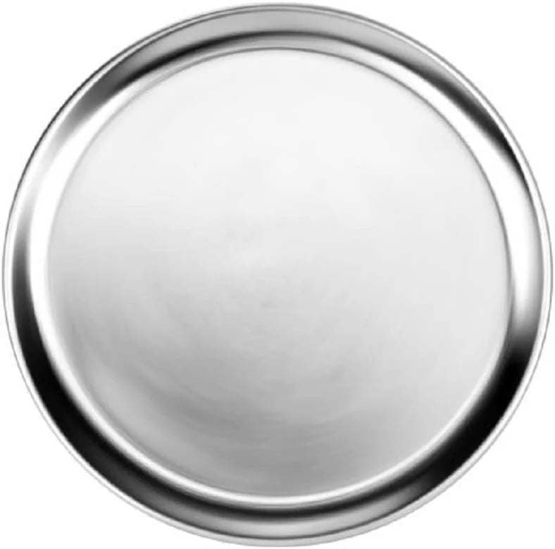 TrueCraftware- Set of 3 Aluminum 9” Pizza Tray Pan Wide Rim- Bakeware Round Pizza Pan Pizza Tray Baking Tray Round Baking Tray for Home Kitchen Pizzeria & Restaurants