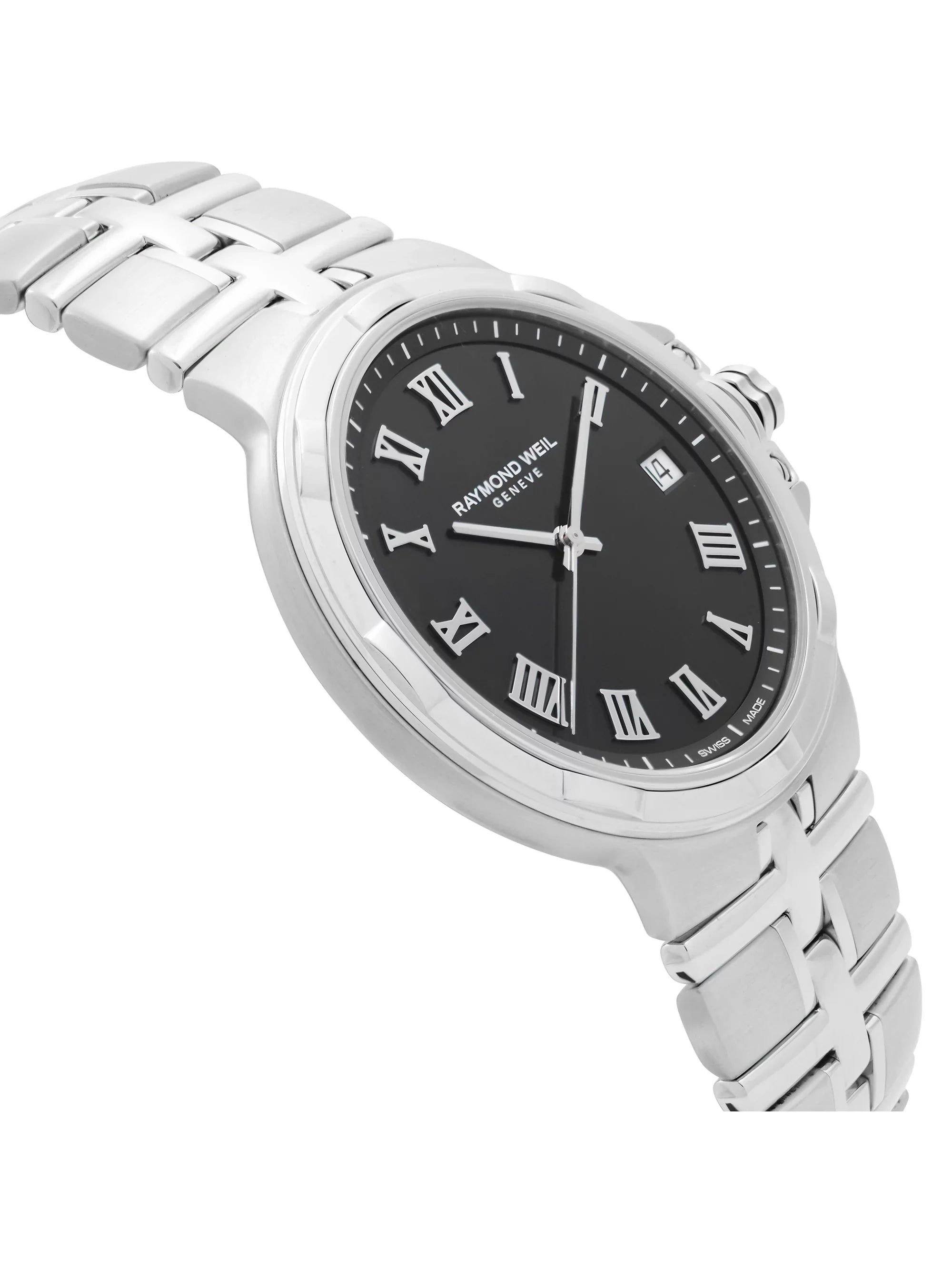 Raymond Weil Parsifal Stainless Steel Black Dial Quartz Mens Watch 5580-ST-00208