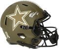 Micah Parsons Dallas Cowboys Autographed Riddell 2022 Salute To Service Speed Replica Helmet - Fanatics Authentic Certified