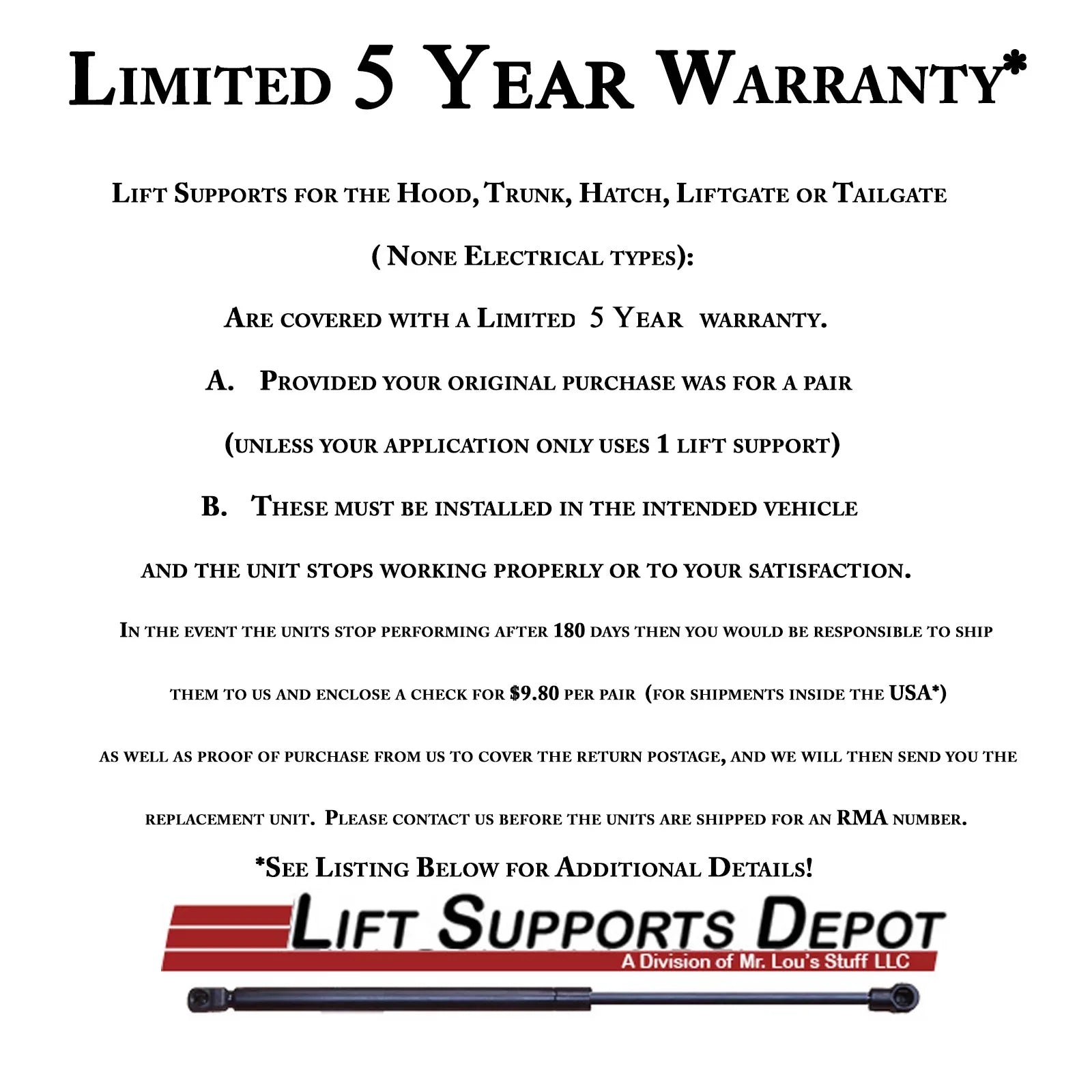 Qty 1 Matching with Rover Evoque Power Liftgate L&R Support Replaces Lr061667. Gas Shock - 2012 2013 2014 2015 2016 2017 2018 2019 2011 Lift Supports Depot PM9903E