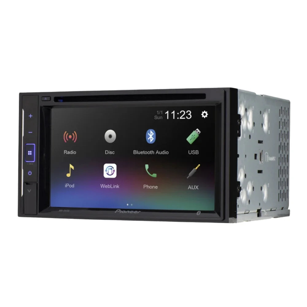 KIT395 Bundle with Pioneer Multimedia DVD Car Stereo and Installation Kit - for 2004-2008 Ford F-150 /Bluetooth Touchscreen Radio - Backup Camera, Double Din Mounting Kit