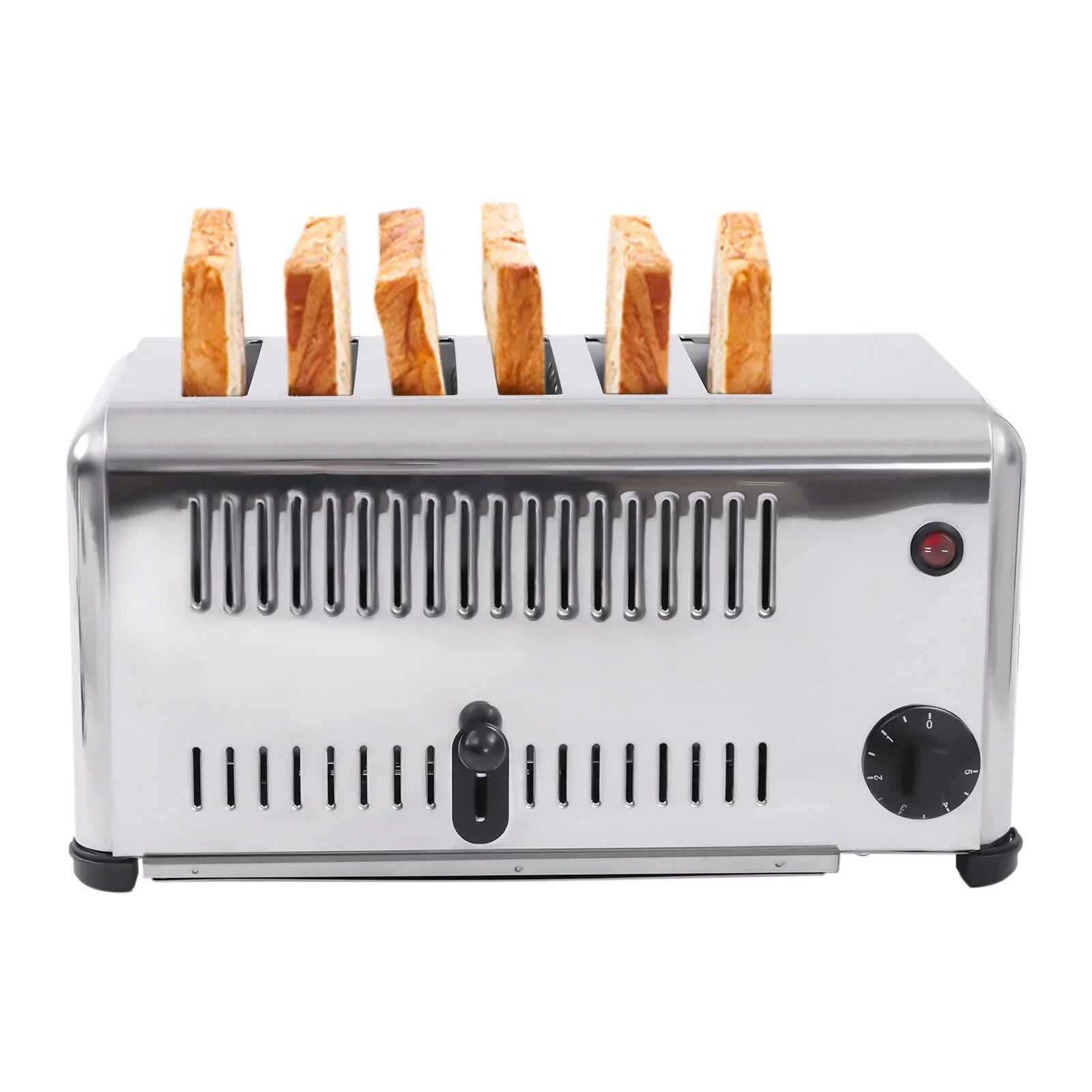 TFCFL Commercial 6-Slice Toaster 1680W Electric Bread Toaster Bagel Toaster Machine