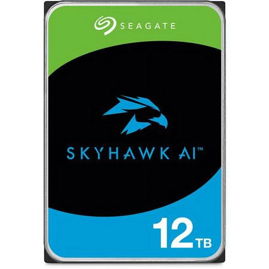 Seagate SkyHawk AI ST12000VE003 - Hard drive - 12 TB - internal - 3.5" - SATA 6Gb/s - buffer: 512 MB - with 3 years Seagate Rescue Data Protection
