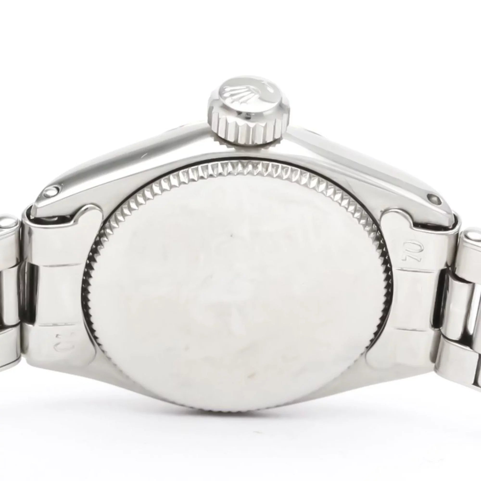 Authenticated Used Vintage ROLEX Precision White Gold Steel Hand-Winding Mens Watch 6525 BF551892