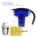 ALKA Premium Alkaline Water Pitcher - 3.5L Pure Healthy Water Ionizer With Activated Carbon Filter - Healthy, Clean & Toxin-Free Mineralized Alkaline Water In Minutes PH 8.5 - 9.5