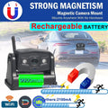 JahyShow High-Capacity 9600mAh Battery Backup Camera, Magnetic WiFi Wireless, Front/Rear View