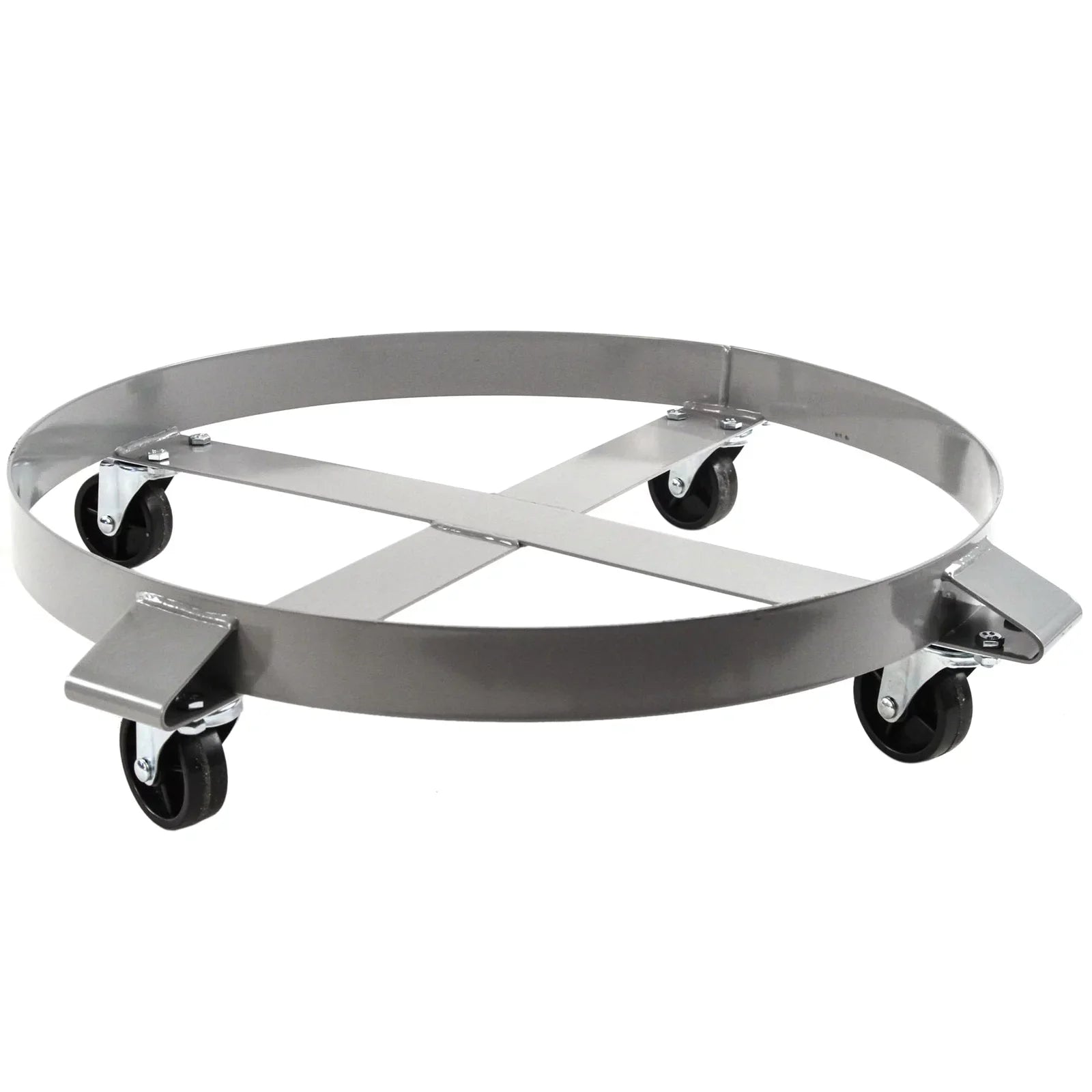 Red Hound Auto Heavy Duty Drum Dolly 1000 Pound - 55 Gallon Swivel Casters Wheel Steel Frame Non Tipping Hand Truck Capacity Dollies