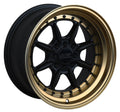 XXR 002.5 15x8 4x100/4x114.3 20et Flat Black / Bronze Lip Wheel