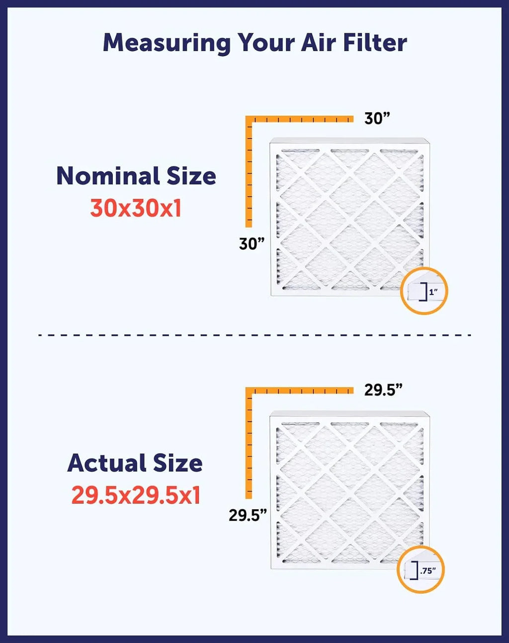 Filter King 26x49x1a Air Filter | 4-PACK | MERV 8 HVAC Pleated A/C Furnace Filters | MADE IN USA | Actual Size: 26 x 49 x .75"
