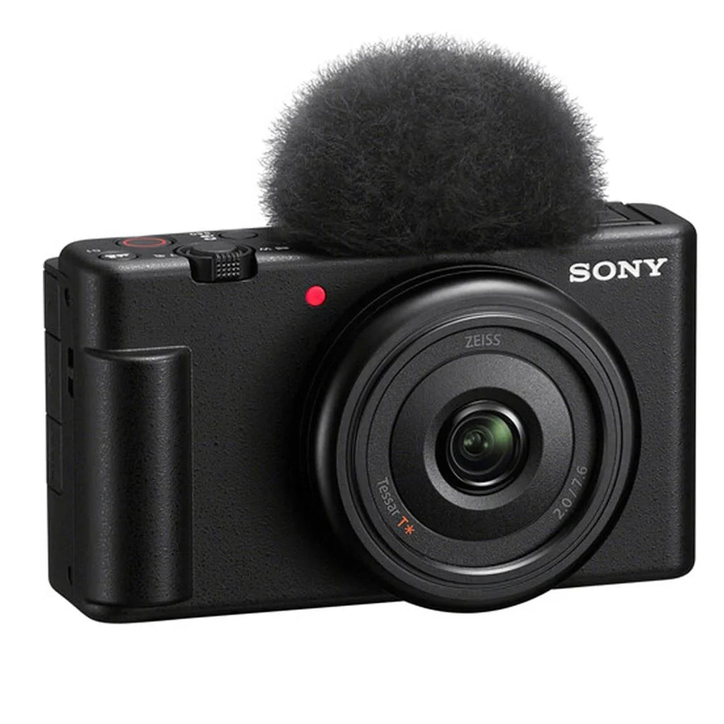 Sony ZV-1F Vlogging Camera (Black) with SanDisk 32GB Memory Card + Tripod + ZeeTech Accessory Bundle