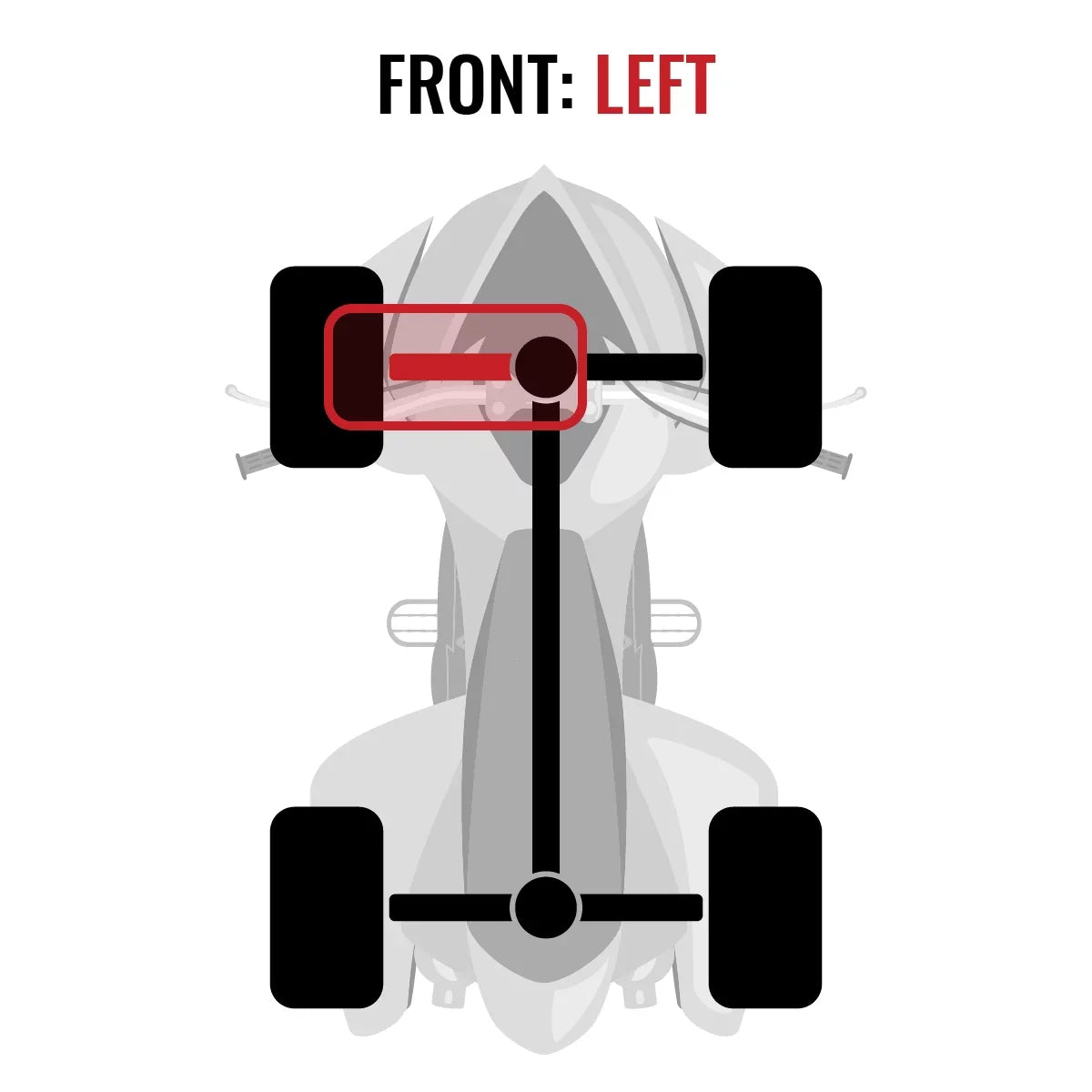 Sixity XT Front Left Axle Matching with Can-Am Maverick 1000 2015 - XXC 4X4