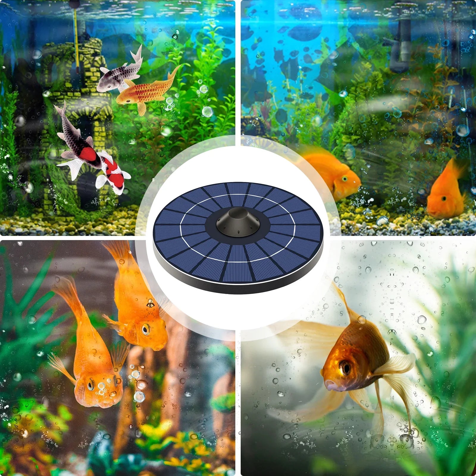 Instrument,Stone Water Pond Pond Water Air And Bubble Fish Pond Solar Pond Aerator Bubble Stone Water And Bubble Stone Aerator Fish Aerator Pump With Pump With Air Dsfen