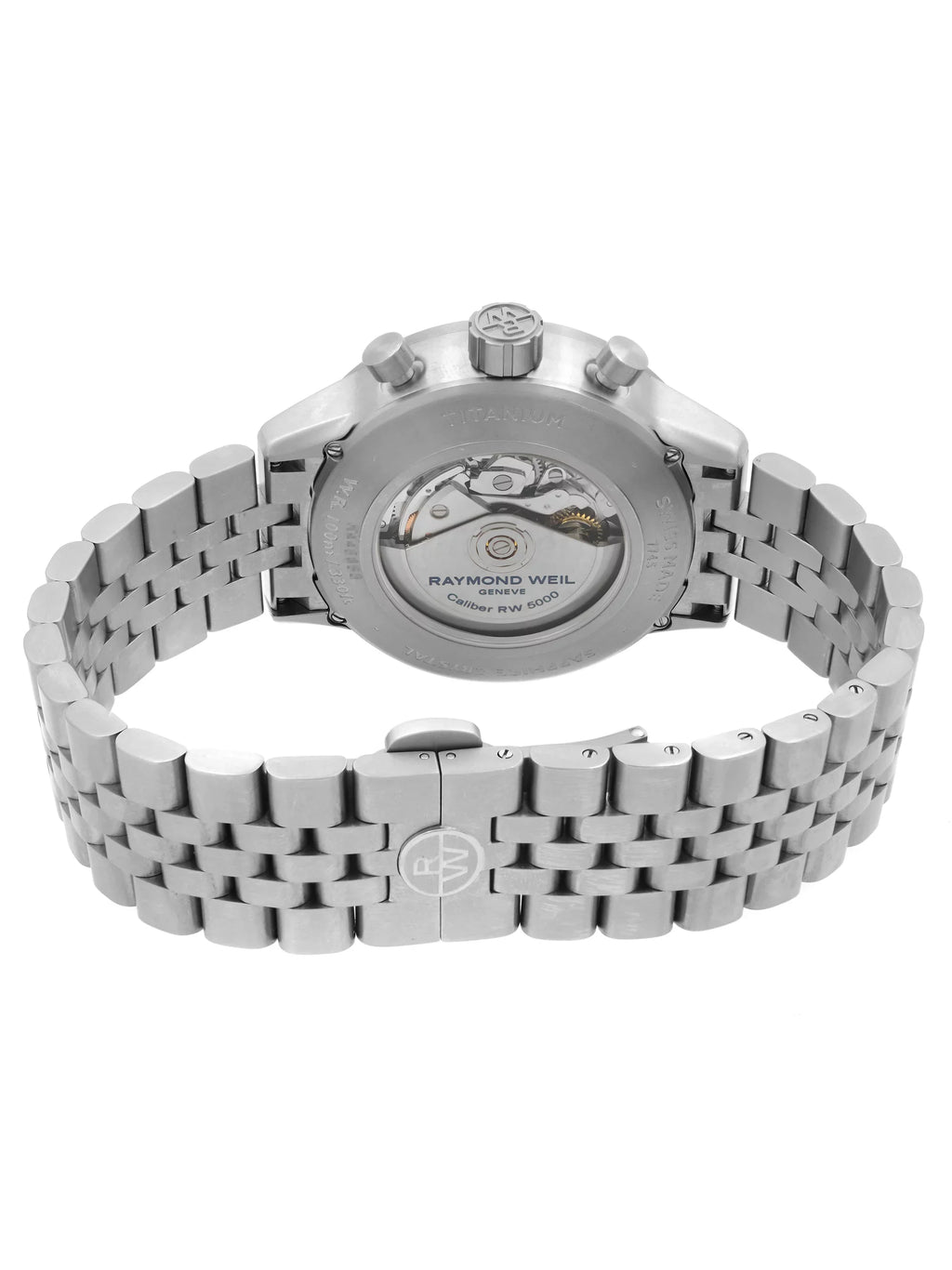 Pre-Owned Raymond Weil Freelancer Titanium Gray Dial Automatic Mens Watch 7745-TI-05609 (Good)