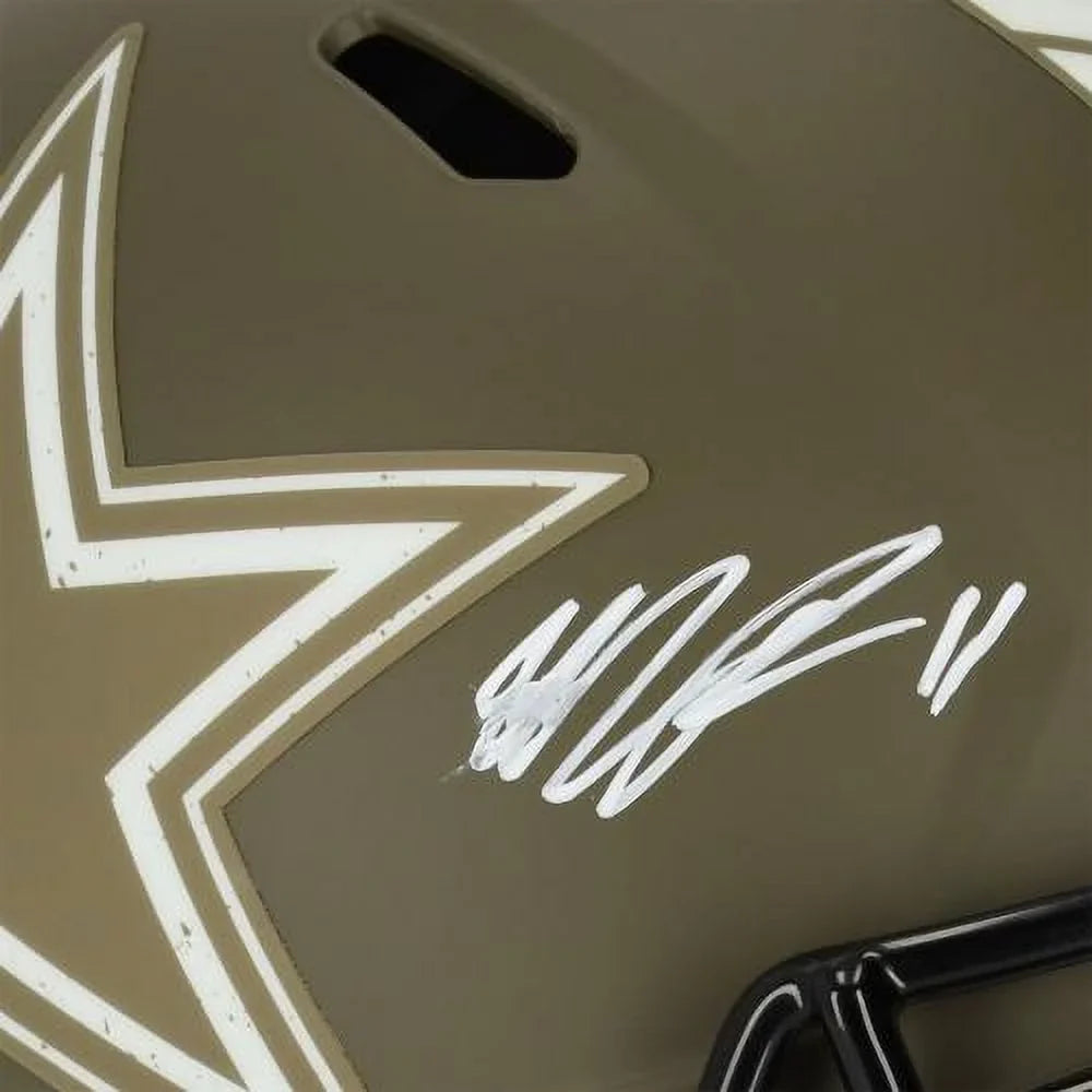 Micah Parsons Dallas Cowboys Autographed Riddell 2022 Salute To Service Speed Replica Helmet - Fanatics Authentic Certified