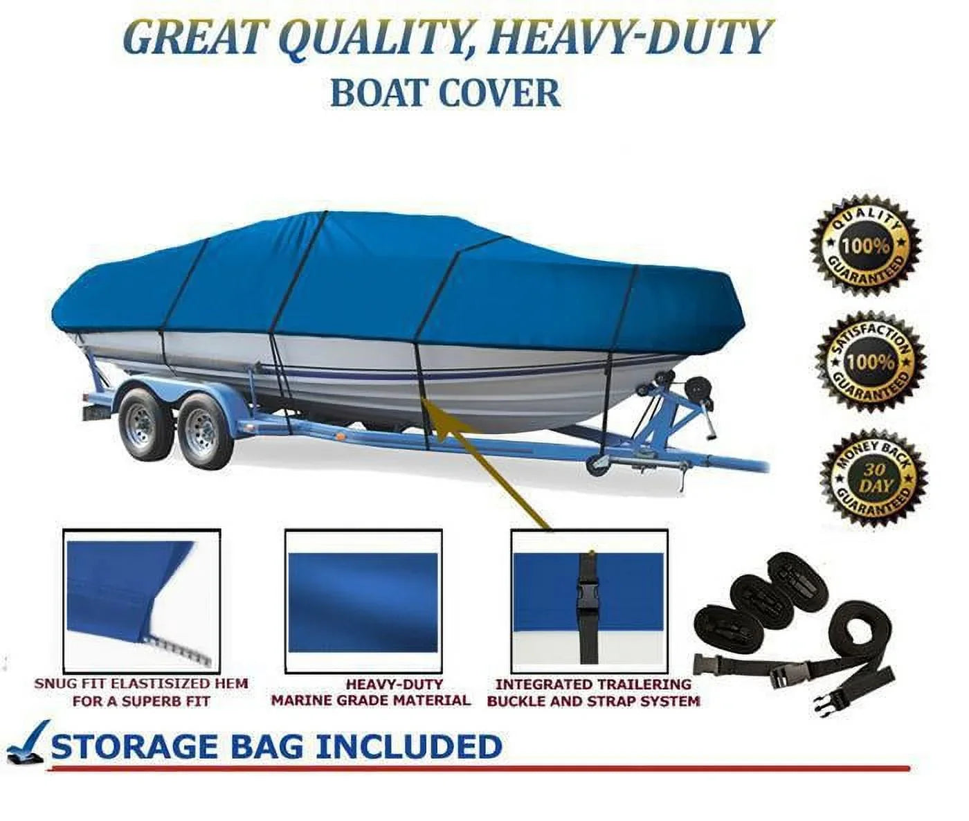 BLUE, Outstanding Grade Ship Shield Matching for BAYLINER CAPRI 2050 CX BOWRIDER I/O 1998 1999 2000