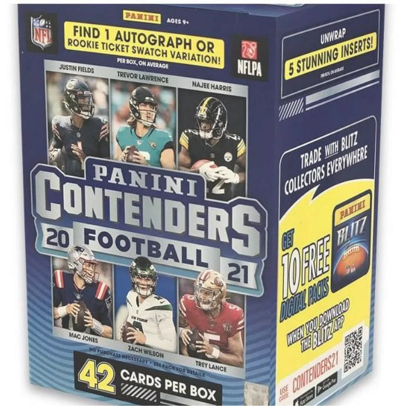 2021 Panini NFL Contenders Football Trading Card Blaster Box