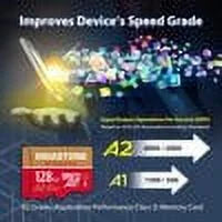 Gigastone 128GB Micro SD Card, 4K Game Pro, Nintendo Switch Suitable A2 Run App, 4K Video Recording, Micro SDXC R/W up to 100/50MB/s, 5 Pack (5x128GB)