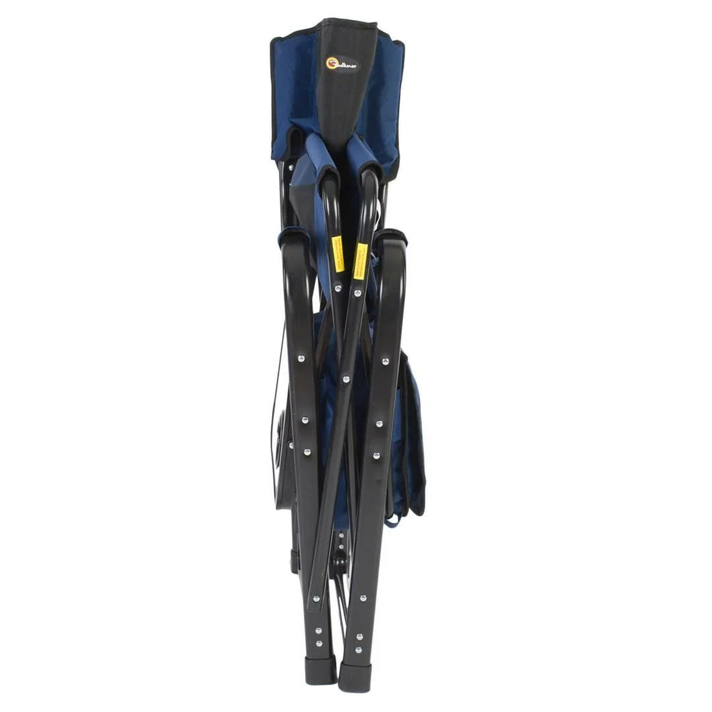 Faulkner FLK-49581 El Captain Director Chair with Cooler Bag - Blue