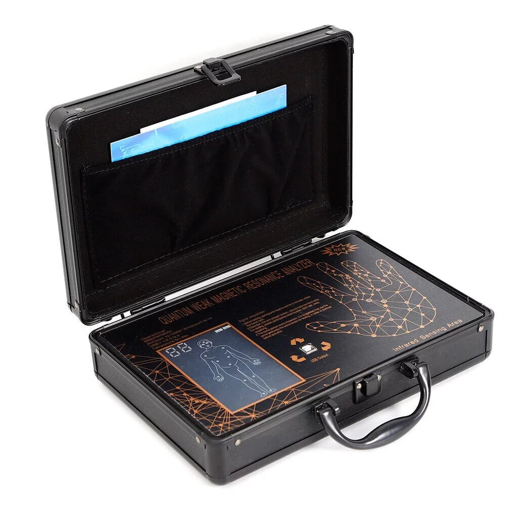 TOOL1SHOoo 6TH 4.7.0 Hand Touch Quantum Magnetic Resonance Body Analyzer Body Health Analyzer Black