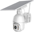 Security Camera Outdoor,Wireless WiFi Pan Tilt Spotlight Solar Battery Powered Motion Detection Home Camera with Color Night Vision,2.4G WiFi ,Secure Cloud/Sd Slot Storage -SOLIOM S600