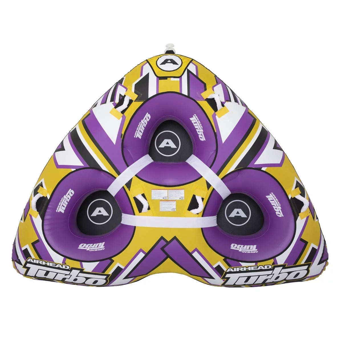 Airhead Turbo Blast 3 Person 81" x 107" Inflatable Watercraft Towable Water Inner Tube