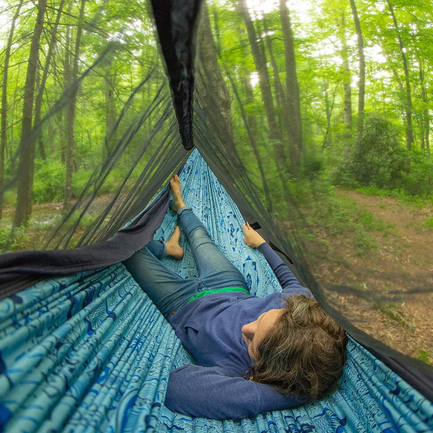 ENO, Eagles Nest Outfitters Guardian SL Bug Net, Hammock Bug Netting, Charcoal