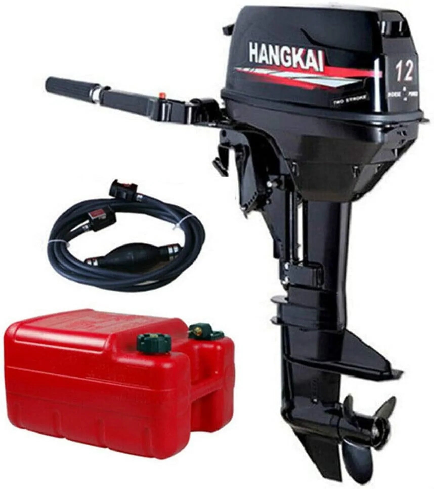FETCOI 12 HP 2 Stroke Outboard Motor Fishing Watercraft Engine w/Water Cooling System