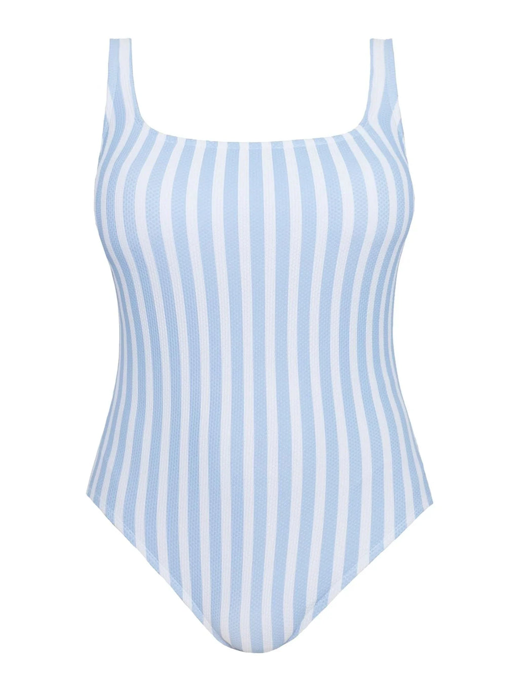 Time and Tru Women's Pique Square Neck One Piece Swimsuit, Sizes XS-3X