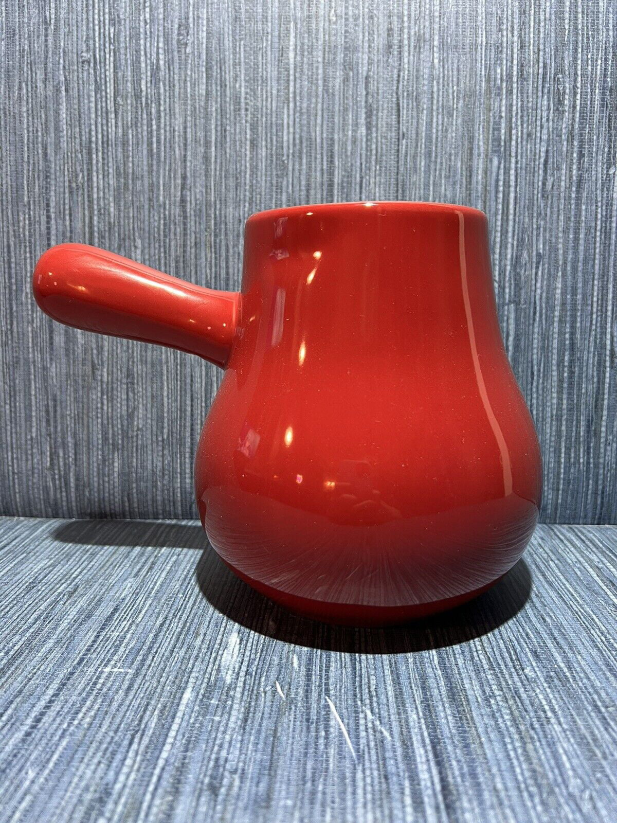 Rae Dunn HOT COCOA Pot Red Ceremic with White LL Letter Kitchen