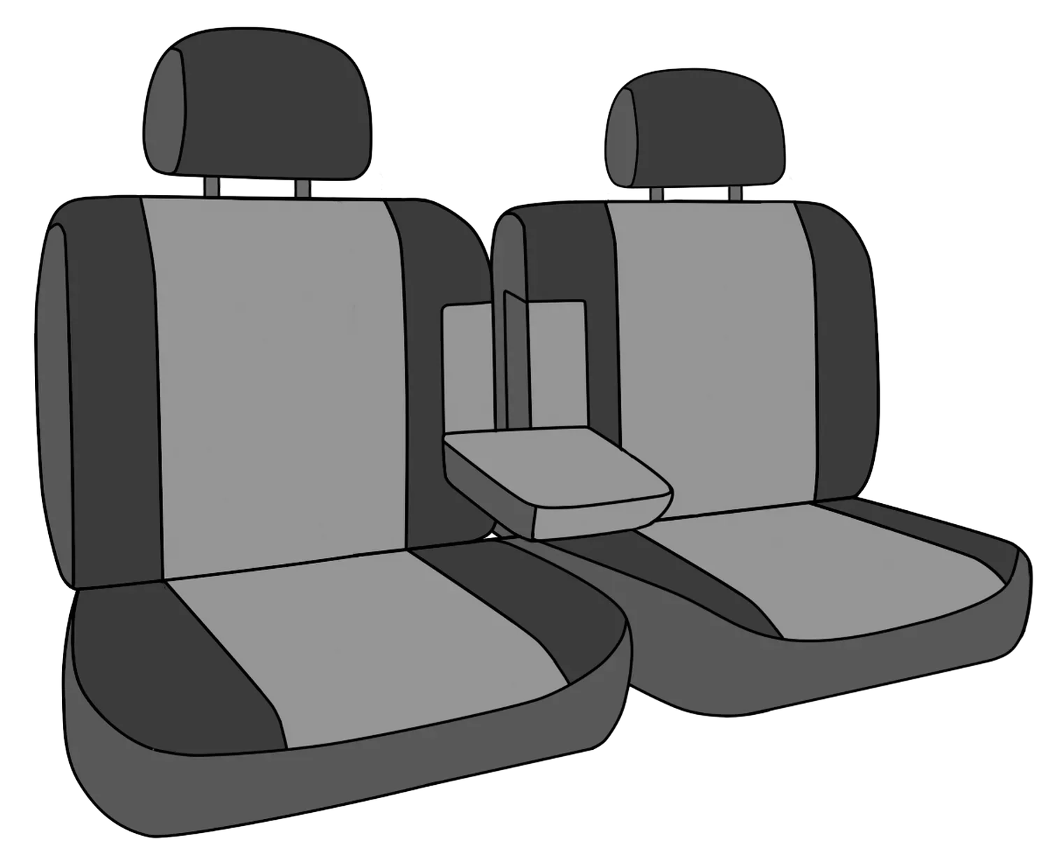 CalTrend Center 50/50 Split Bench TRUETIMBER Seat Protection for 1994-1997 Toyota Land Cruiser - TY120-72KA BLAZE Insert and Trim